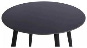 Jedálenský stôl Rion - priemer 90 cm, čierna