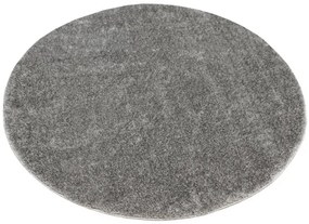 Kúpeľňový koberček Malmo sivý, kruh