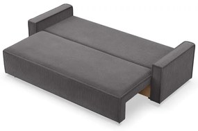 Trojmiestna rozkladacia sedačka NOTO tmavosivá