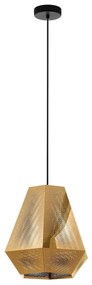 Závesná lampa Chiavica, mosadzná, 1-pl., Ø 36 cm