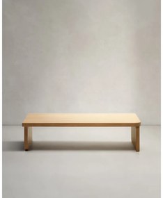 Konferenčný stolík v dekore duba v prírodnej farbe 75x140 cm Oaq – Kave Home