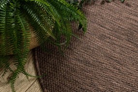 Koberec SIZAL SION A5165A hnedý kruh