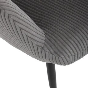 Kreslo sivé s podnožkou AK-L7285 GREY6