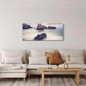Obraz útesov v hmle (120x50 cm)