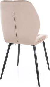 SI Stolička Rick Velvet tmavá béžová