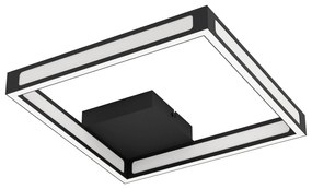 EGLO Dizajnové stropné LED osvetlenie ALTAFLOR, 12W, teplá biela, čierne