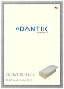 DANTIK rám na obraz 70x100 | PAINT modrá velká (Plexi Čiré)