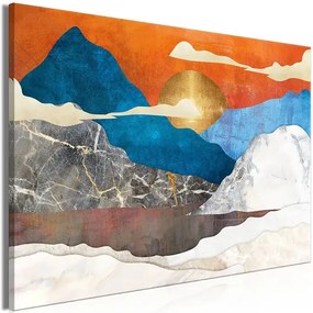 Obraz - Mountain Idyll (1 Part) Wide Veľkosť: 90x60, Verzia: Na talianskom plátne