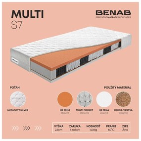 Matrac BENAB MULTI S7 akcia 1+1, 80x200 cm,