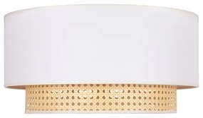 Duolla - Stropné svietidlo BOHO 3xE27/15W/230V pr. 60 cm krémová/ratan