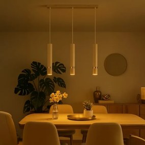 Brilagi - Luster na lanku POKER 3xGU10/25W/230V béžová