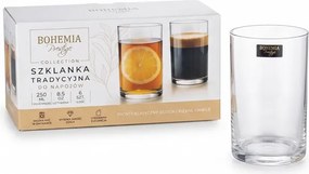 BOHEMIA PRESTIGE TRADITIONAL GLASSES POHÁR NA VODU 250ML SADA 6KS