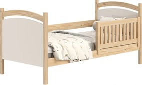 Posteľ dzieciece drevená z tablica suchoscieralna Amely 80x190 - Limetka - Koncovka Série