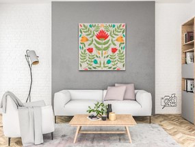 Gario Diamantové maľovanie Tulipánové pozadia Rozmery: 80 x 80 cm, Rámovanie: S vnútorným rámom, Diamanty: Štvorcové