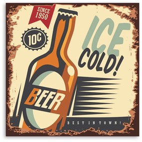 Gario Obraz na plátne Retro studené pivo Rozmery: 30 x 30 cm