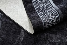 Dywany Łuszczów, Kusový koberec Miro 51278.810 Marble black/white, 80x150, čiernobiela, chodba / predsieň
