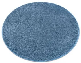 KOBEREC - okrúhly SANTA FE modrá 74 hladký, Jednotný jednofarebný Veľkosť: kruh 200 cm