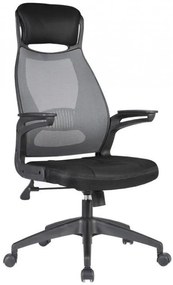 HALMAR, SOLARIS kancelárska stolička, čierno-sivá