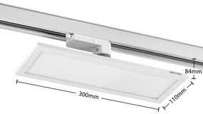 Arcchio Hairis 3-fázový LED panel biela, 3000 K