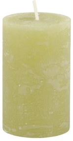 Machová široká sviečka Macon Rustic moss - Ø 5*8 cm/ 16h