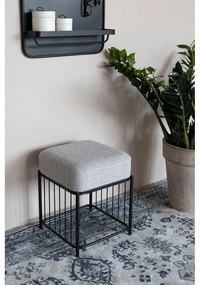 Svetlosivý taburet Milou – White Label