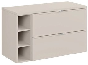 Závesná skrinka Bella kašmírová s doskou 100 cm kašmírová