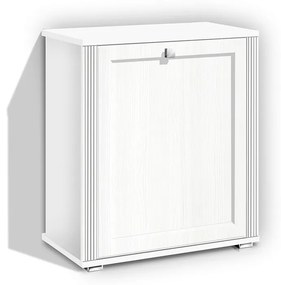 Kúpeľňová skrinka Retro KR 8 s výklopným košom farba lamina: biela 113