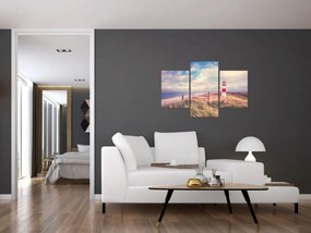 Obraz - Červený maják (90x60 cm)
