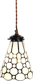 Závesná Tiffany lampa kamienky TransparentEye - Ø 15*115 cm E14/max 1*25W