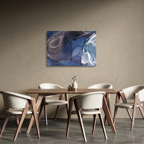 Sklenený obraz - Mramorovaný atrament (70x50 cm)