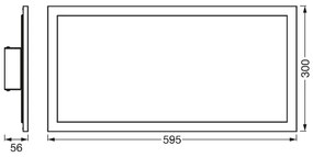Ledvance - LED stropné svietidlo PLANON LED/22W/230W