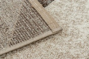 Koberec FEEL 5673/15055 HERRINGBONE béžový / hnedý / krémový