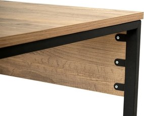Pracovný stôl Twin Atlantic Pine and Black