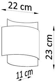 Nástenné svietidlo Impact, 1x čierne kovové tienidlo