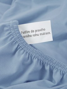 Jersey plachta s elastanom Deluxe 160 × 200 cm – svetlomodrá