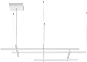 LED stmievateľný biely dizajnový luster Pace