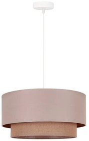 Duolla - Luster na lanku BOHO 1xE27/15W/230V pr. 45 cm béžová/hnedá