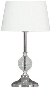 CLX Moderná stolová lampa PALERMO, 1xE27, 60W, číra