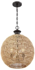 Quoizel QZ-CASABLANCA-3P-PBZ - Závesný luster na reťazi CASABLANCA 3xE27/60W/230V