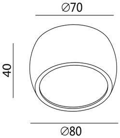 Fabas 3428/71/102 - LED Bodové svietidlo VASTO 1xLED/7W/230V