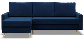 Rohová rozkladacia sedačka BLANK Elegant granátová