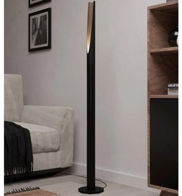 Eglo 900877 - LED Stojacia lampa BARBOTTO 1xGU10/4,5W/230V čierna/hnedá EG900877