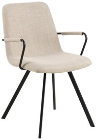 Krémové jedálenské stoličky v súprave 2 ks Selina – Actona