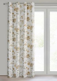 ZÁVES NA KRÚŽKOCH NELIA 140X250 CM KVETY