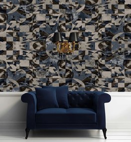 Gario Fototapeta Sivohnedá geometrická fantázia Materiál: Vliesová, Rozmery: 250 x 175 cm