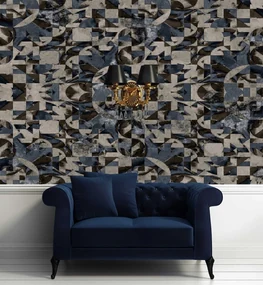 Gario Fototapeta Sivohnedá geometrická fantázia Materiál: Vliesová, Rozmery: 350 x 245 cm