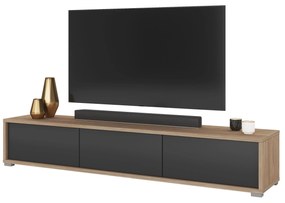TV stolík Fiora 38 (dub olejovaný + antracit). Vlastná spoľahlivá doprava až k Vám domov. 1066459