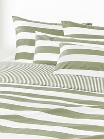 Pruhovaná obojstranná obliečka na paplón z bavlny Lorena