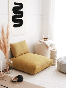 Polštář na podlahu DOKUMA hořčicový