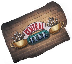 Sablio Deka Seriál Priatelia CENTRAL PERK Tehly - 190x140 cm
